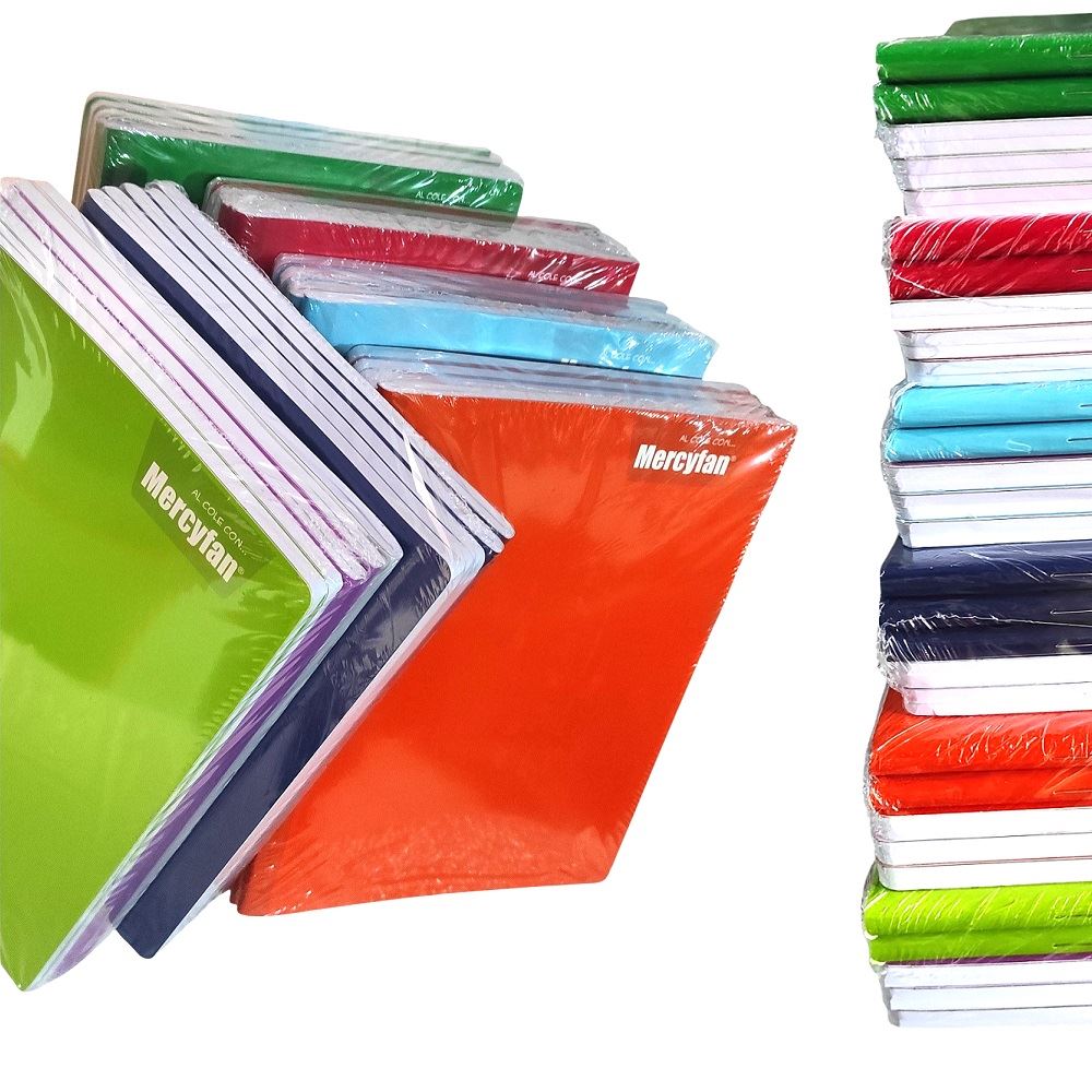 set de 3 cuadernos Mercyfan Rayado de 88 hojas